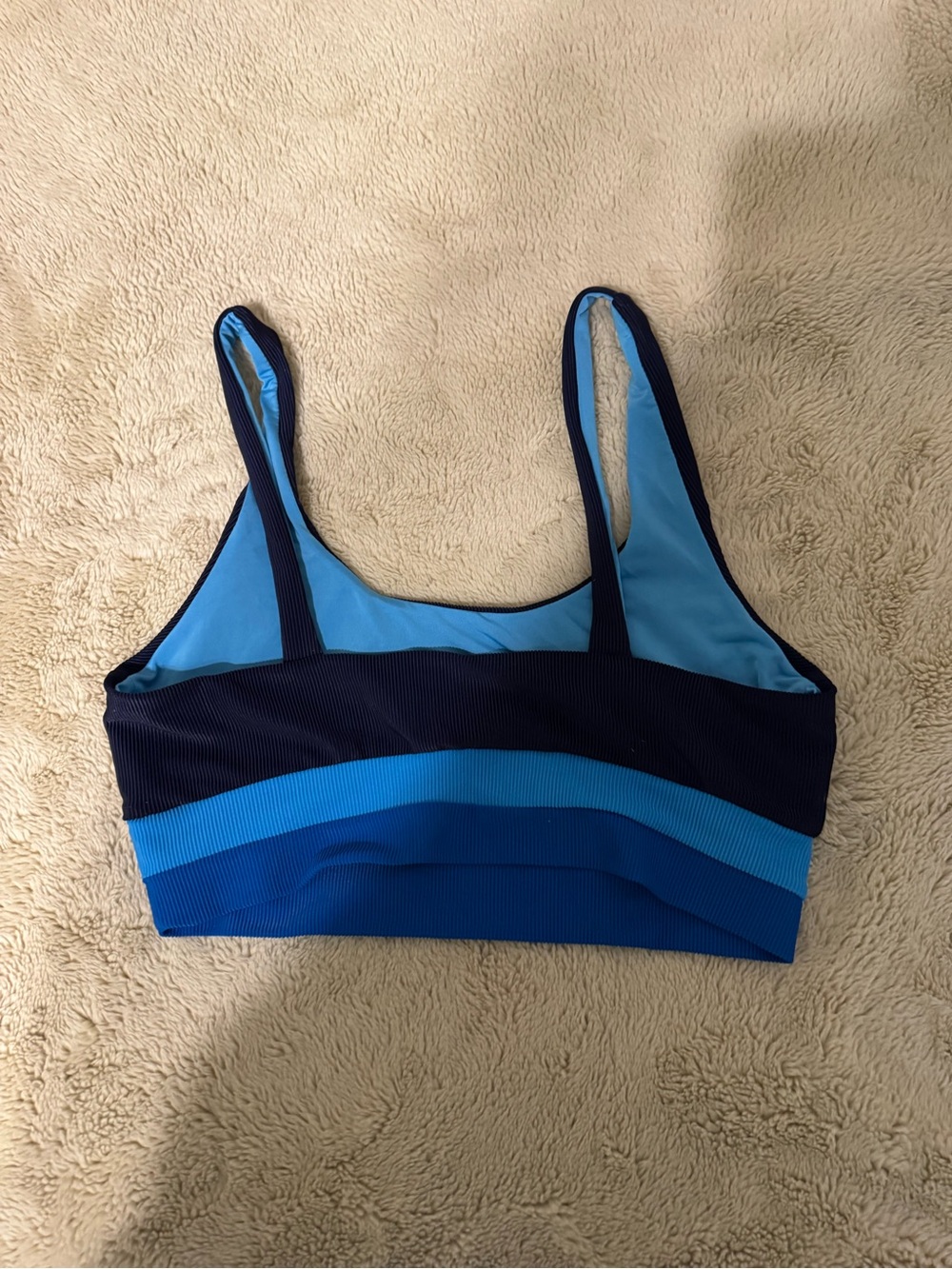 Beach Riot Mackenzie Top Marine Colorblock NWOT - Picture 4 of 5